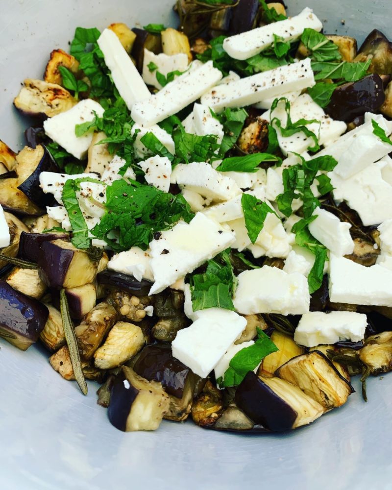 Salade D Aubergines La Feta Et La Menthe Cooking Out